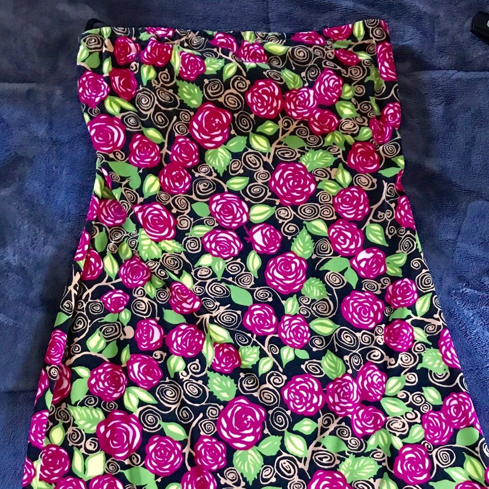 Spring strapless Nicole Miller cocktail dress